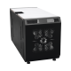 Consola Profesional para Monitoreo o Computo | Ranura para Base de Monitores | Microperforaciones | Luces LED Decorativas | Tomacorriente HTCM1U10C | Tapas Organizadoras de Cables | Niveladores | Rack para Montaje de Equipos | Ranura Pasaca