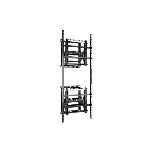 Soporte Estructural Modular para Pantallas | Altura Ajustable de 200 mm a 1600 mm | Ancho 600 mm | Profundidad 134 mm a 300 mm | Diseño Metálico| Compatible con Diferentes Tamaños de Pantallas |Soporta Formato Horizontal y Vertical.