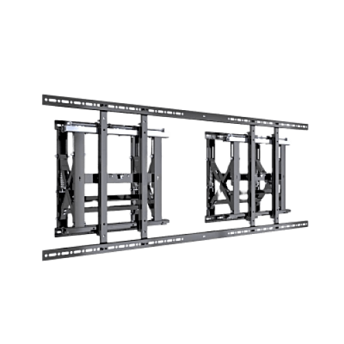 Soporte Estructural Modular para Pantallas | Altura Ajustable de 200 mm a 1600 mm | Ancho 600 mm | Profundidad 134 mm a 300 mm | Diseño Metálico| Compatible con Diferentes Tamaños de Pantallas |Soporta Formato Horizontal y Vertical.
