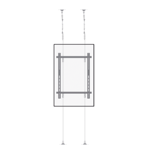 Montaje Cableado de Acero| Suelo a Techo| Capacidad Máx. de Carga 30kg| Para Pantallas de 32
