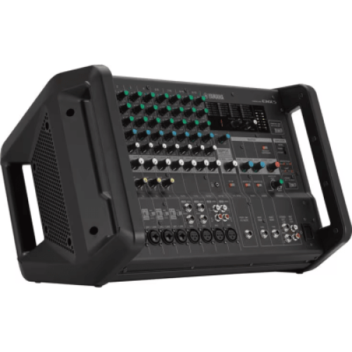 Mezcladora de Audio Amplificada | 12 Canales | Amplificador de Alta Eficiencia 2x630W | Efectos Integrados | 4/8 Ohms