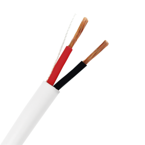 Bobina de 152 Metros (500 Pies) / 12AWG 2 Conductores / Cable Profesional de ALTA FIDELIDAD 100% Cobre / Libre de Oxígeno / Interior / Color Blanco / Para Aplicaciones de Audio, Control de Acceso y Automatización