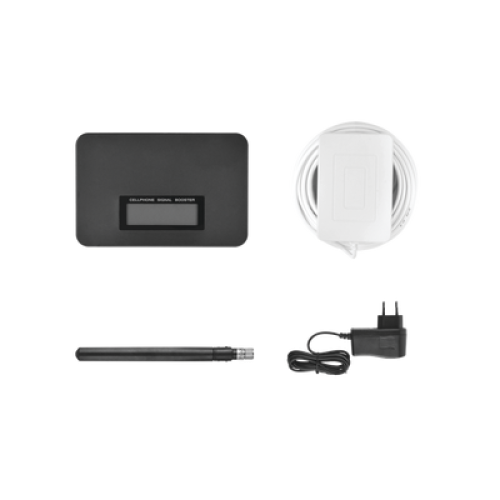 Kit Amplificador de Señal Celular de UNA banda de frecuencia / Mejora las llamadas convencionales / Soporta los datos de las tecnologías 2G y 3G de TELCEL, AT&T y MOVISTAR / Puede cubrir un espacio de hasta 140 m2.