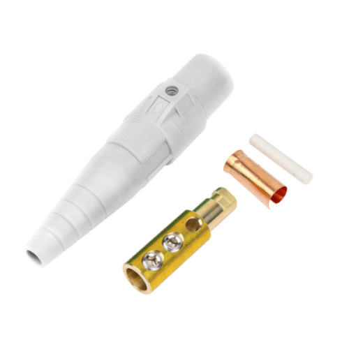 Conector Macho Camlock / 400 Amperes / 600V AC / Sección Cable 50-95 mm² / Abrazadera Compresión / Plástico Ingeniería / Múltiples Colores Conector Macho Camlock / 400 Amperes / 600V AC / Sección Cable 50-95 mm² / Abrazadera Compresión / Plástico Ingeniería / Múltiples Colores