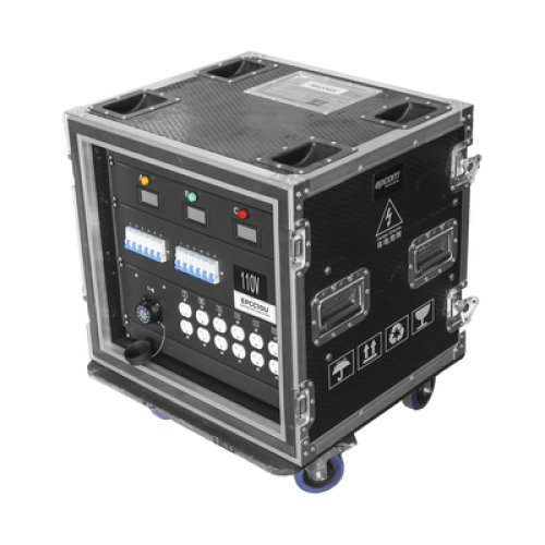 Centro de carga movil para instalaciones temporales con conexión TIPO socapex a 110v Y 220V | RACK 10U Centro de carga movil para instalaciones temporales con conexión TIPO socapex a 110v Y 220V | RACK 10U
