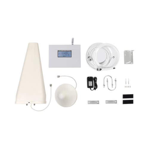 Kit Amplificador de Señal Celular DOBLE banda de frecuencia / Mejora las llamadas convencionales / Soporta los datos de las tecnologías 2G y 3G de TELCEL, AT&T y MOVISTAR / Cubre hasta 600 m².
