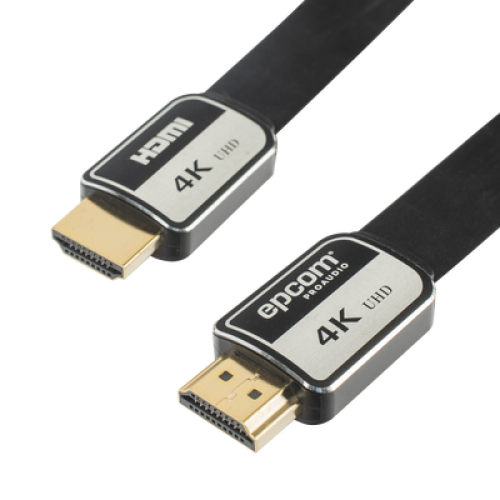 Cable HDMI de 5 Metros (16.40 Pies) | Alta Definición | Versión 2.0 | Alta Velocidad 18Gbps | 4K@60Hz | Conectores Chapados en Oro | Tipo Plano