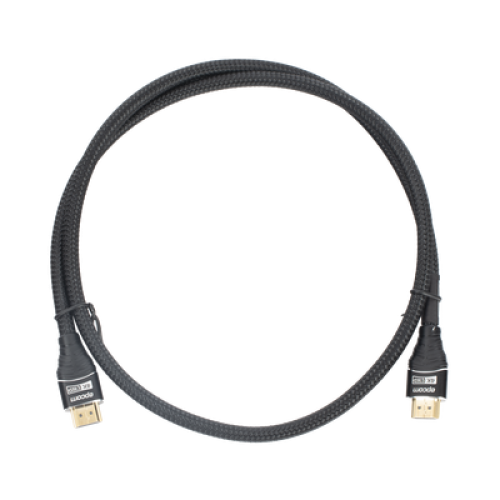 Cable HDMI de 1 Metro (3.28 Pies) | Alta Definición | Longitud | Versión 2.0 | Alta Velocidad 18Gbps | 4K@60Hz | Conectores Chapados en Oro | Tipo Redondo