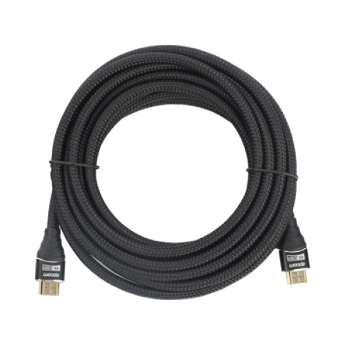 Cable HDMI de 5 Metros (16.40 Pies) | Alta Definición | Longitud | Versión 2.0 | Alta Velocidad 18Gbps | 4K@60Hz | Conectores Chapados en Oro | Tipo Redondo