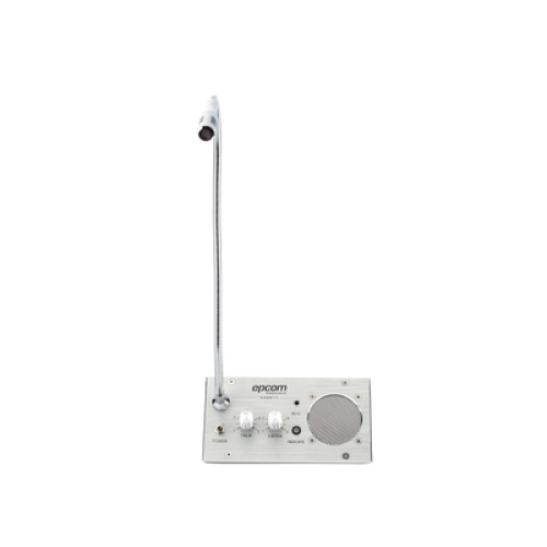 Sistema de Intercomunicación | Ideal para Ventanillas | Audio de voz de dos vías | 12V/1A 2W | Micrófono Interior + Micrófono Exterior