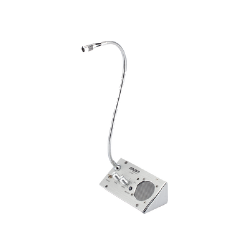 Sistema de Intercomunicación | Ideal para Ventanillas | Audio de voz de dos vías | 12V/1A 2W | Micrófono Interior + Micrófono Exterior