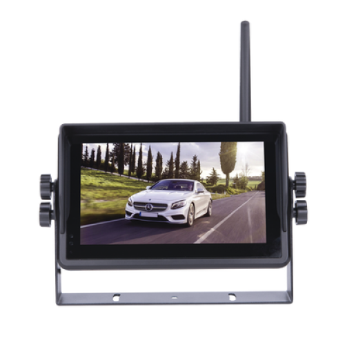 Sistema Profesional Inalámbrico de Cámara de Reversa Infrarroja y Monitor Touch de 7