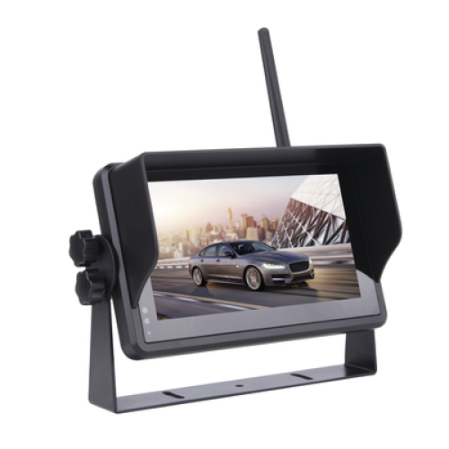 Sistema Profesional Inalámbrico de Cámara de Reversa Infrarroja y Monitor Touch de 7