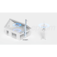 Kit Amplificador de Señal Celular 2G, 3G, 4G y 5G / Mejora llamadas convencionales y VoLTE / Amplifica señal de TELCEL, AT&T, MOVISTAR, BAIT,DiRi y más / Cubre hasta 300 m² con una antena y hasta 900 m² con 3 antenas.