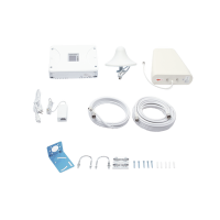Kit Amplificador de Señal Celular 2G, 3G, 4G y 5G / Mejora llamadas convencionales y VoLTE / Amplifica señal de TELCEL, AT&T, MOVISTAR, BAIT,DiRi y más / Cubre hasta 300 m² con una antena y hasta 900 m² con 3 antenas.