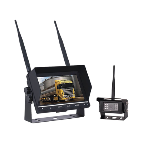 Sistema Profesional Inalámbrico de Cámara de Reversa Infrarroja y Monitor de 7