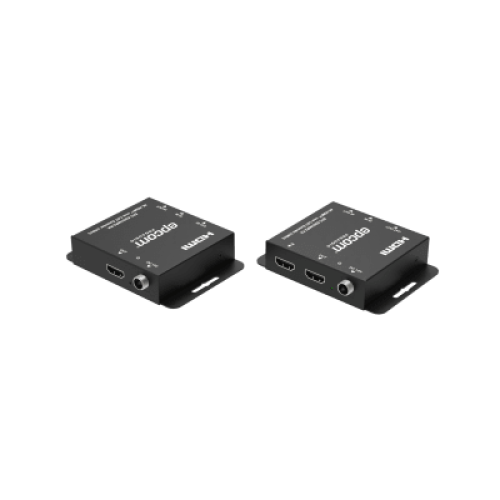 Kit Extensor HDMI | 4K30 hasta 100m | Cat6 | Transmisión sin Compresión | Soporta PoC Bidireccional | EDID y Audio 5.1CH