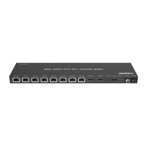 Splitter HDMI 1x8 | Extensor HDMI | 4K@30Hz 40m | 1080p@60Hz 70m | Función PoC |  4:4:4 