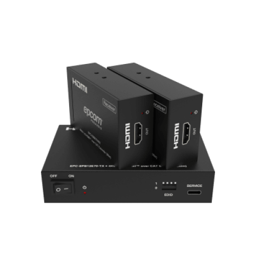 Splitter HDMI 1x2 | 4K@60Hz a 60m | 4K@30Hz a 70m | Cable Cat6 | EDID | HDCP 2.2 | Salida Loop