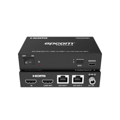Splitter HDMI 1x2 | 4K@60Hz a 60m | 4K@30Hz a 70m | Cable Cat6 | EDID | HDCP 2.2 | Salida Loop