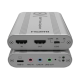 Tarjeta de Captura HDMI 8K a USB 3.2 Gen 1 | Resolución 8K@60Hz y 4K2K@144Hz | Ancho de Banda 48Gbps | Mezcla de Audio HDMI-Micrófono-Línea | Compatibilidad Multiplataforma Windows-macOS-Linux | Carcasa de Aluminio Plateado Tarjeta de Captura HDMI 8K a USB 3.2 Gen 1 | Resolución 8K@60Hz y 4K2K@144Hz | Ancho de Banda 48Gbps | Mezcla de Audio HDMI-Micrófono-Línea | Compatibilidad Multiplataforma Windows-macOS-Linux | Carcasa de Aluminio Plateado