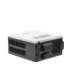 Inversor / Cargador para sistemas tipo isla de 48Vcc/120VCA de 2500W onda sinusoidal pura con controlador MPPT. Administre una fuente fotovoltaica, la red eléctrica y recargue su banco de baterías y su consumo sin problemas.