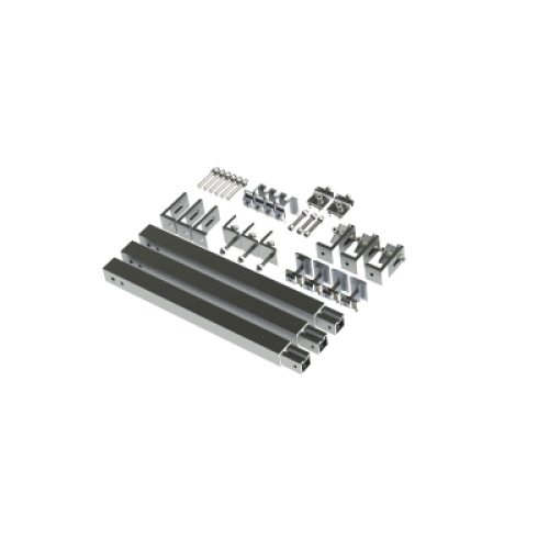 Caja de accesorios de aluminio  anodizado para montaje VEKTOR8R3M , arreglo 1X4 para techo