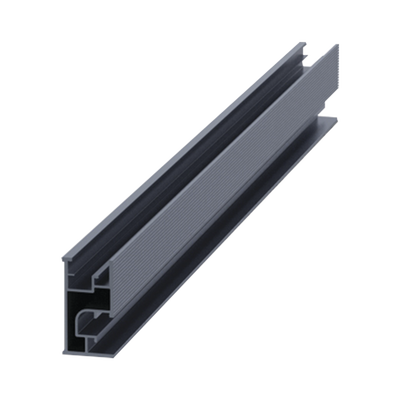 Riel 7 4200mm aluminio anodizado para montaje de módulos fotovoltaicos