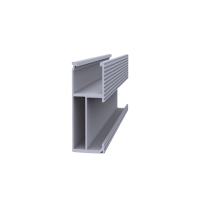 Riel 8 para montaje de módulos fotovoltaicos de aluminio anodizado de 1400mm. Riel 8 para montaje de módulos fotovoltaicos de aluminio anodizado de 1400mm.