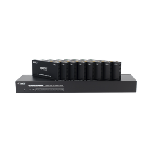 Splitter mas Extensor de Video | 1x8 | ProAV | HDBaseT™ | 120m en 4K@60Hz | 150m en 1080p@60Hz | Cat6/6a/7 | Gestión Avanzada EDID | Control IR y RS232 | PoC | Salida de Audio