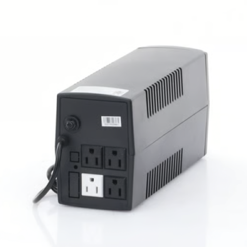 UPS de 600VA/360W / Topología Línea Interactiva / Entrada y Salida 120 Vca / Clavija NEMA 5-15P / 4 Tomas NEMA 5-15R 