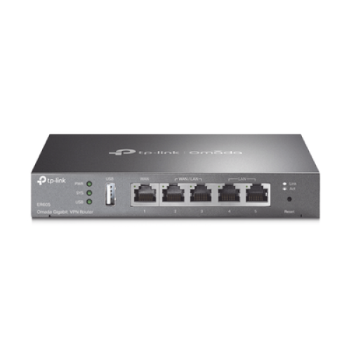 Router Omada VPN / SDN Multi-WAN Gigabit / 1 Puerto WAN Gigabit / 2 Puertos LAN Gigabit / 2 Puertos configurables LAN/WAN / 150,000 Sesiones Concurrentes / Administración Centralizada OMADA o Stand-Alone / 1 Puerto USB 2.0 Router Omada VPN / SDN Multi-WAN Gigabit / 1 Puerto WAN Gigabit / 2 Puertos LAN Gigabit / 2 Puertos configurables LAN/WAN / 150,000 Sesiones Concurrentes / Administración Centralizada OMADA o Stand-Alone / 1 Puerto USB 2.0