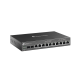 Router Omada VPN / SDN Multi-WAN 1G / Switch con PoE y Controlador  / 2 puerto WAN/LAN SFP 1G / 1 Puerto RJ45 WAN / 1 Puerto WAN/LAN RJ45 / 8 Puertos PoE+ LAN RJ45 /  24,980 Sesiones Concurrentes 