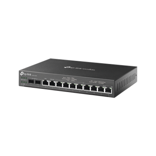 Router Omada VPN / SDN Multi-WAN 1G / Switch con PoE y Controlador  / 2 puerto WAN/LAN SFP 1G / 1 Puerto RJ45 WAN / 1 Puerto WAN/LAN RJ45 / 8 Puertos PoE+ LAN RJ45 /  24,980 Sesiones Concurrentes 