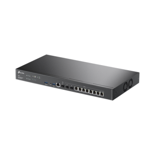 Router Omada VPN /  SDN Multi-WAN 10G / 1 Puerto WAN SFP+ 10G / 1 Puerto WAN/LAN SFP+ 10G / 1 Puerto WAN/LAN SFP 1G / 8 puertos LAN/WAN 1G / 2 Puertos USB / 2.3 Millones Sesiones Concurrentes / Administración Centralizada OMADA SDN.