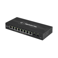 EdgeSwitch 10X Administrable de 8 Puertos Gigabit PoE Pasivo 24VDC + 2 Puertos SFP EdgeSwitch 10X Administrable de 8 Puertos Gigabit PoE Pasivo 24VDC + 2 Puertos SFP