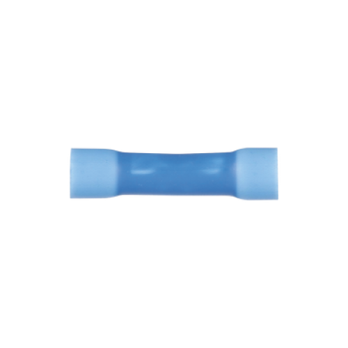 Conector de Empalme a Tope, Para Cables de 16 a 14 AWG, De Vinilo Aislado, Color Azul, Paquete de 50 Piezas