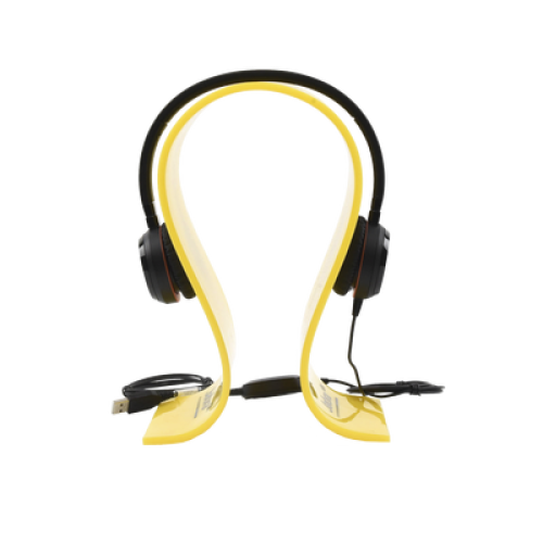 Jabra Evolve 30 Duo con conexión USB / 3.5mm, micrófono con cancelación de ruido y controlador en el cable con botones e indicadores LED (5399-823-309)