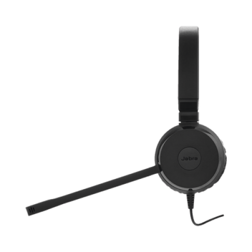 Jabra Evolve 30 Duo con conexión USB / 3.5mm, micrófono con cancelación de ruido y controlador en el cable con botones e indicadores LED (5399-829-309)