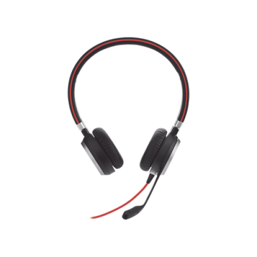 Jabra Evolve 40 Duo con Conexión USB / 3.5 mm, indicador de ocupado y cancelación de ruido pasiva (6399-823-109)