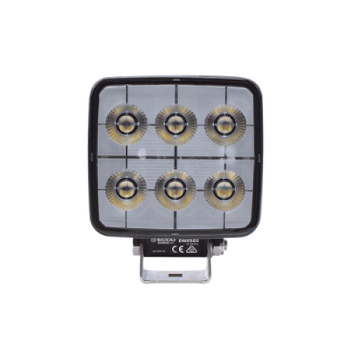 Luz de trabajo de 6 LED, 12-24 Vcc, 2800 lumenes