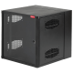 Gabinete AccessPlus de 12 UR Montaje en Pared de 19in, Rieles Numerados y Roscados #10-32, Puerta con Ventana de Seguridad, 600 mm de Ancho, 762 mm de Profundidad, 12 UR, Color Negro