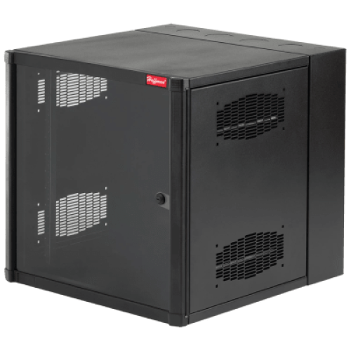 Gabinete AccessPlus de 26 UR Montaje en Pared de 19in, Rieles Numerados y Roscados #10-32, Puerta con Ventana de Seguridad, 600 mm de Ancho, 762 mm de Profundidad, Color Negro