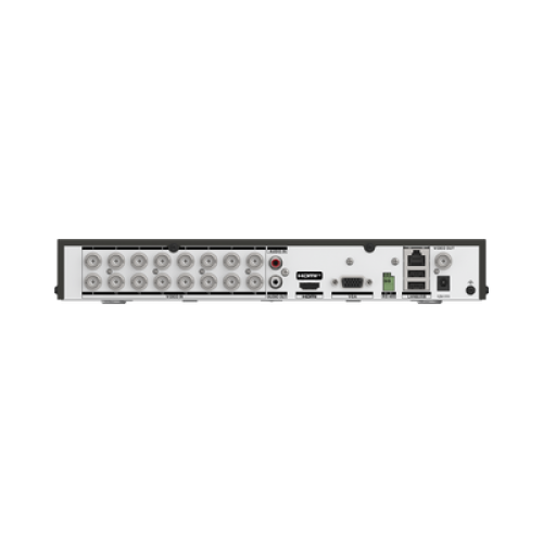 DVR 16 Canales TURBOHD + 8 Canales IP / 5 Megapixel Lite - 3K Lite / Audio Bidireccional por Coaxitron / Reconocimiento Facial / ACUSENSE (Evita falsas alarmas) / 1 Bahía de Disco Duro / Salida de Video en Full HD
