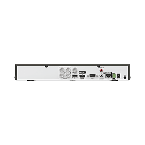 DVR 4 Canales 4K TURBOHD + 4 Canales IP / 8 Megapixel (4K) / Audio Bidireccional por Coaxitron / ACUSENSE  / 1 Bahía de Disco Duro / Salida de Video en Full HD / H.265+