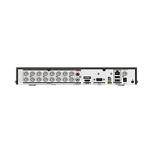DVR 16 Canales TURBOHD + 16 Canales IP / 8 Megapixel (4K) / Audio Bidireccional/ ACUSENSE / 1 Bahía de Disco Duro / Salida de Video en 4K / H.265+