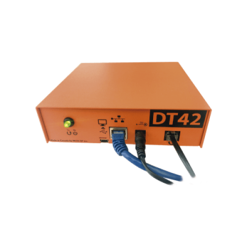 Receptora de alarmas IP Universal con 1 entrada de linea telefónica, para su central de monitoreo, recepción TCP/IP o GPRS, serie  M2M, paneles de alarma Hikvision, entre otros.