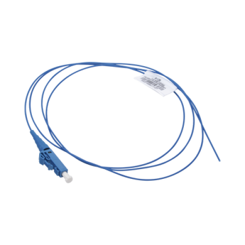 Pigtail de Fibra Óptica LC Simplex, Monomodo OS2 9/125, 900um, Color Azul, 2 Metros (6.56 Pies)