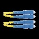 Jumper de Fibra Optica Monomodo 9/125 OS2, SC-SC Duplex, OFNR (Riser), Color Amarillo, 2 Metros (6.56 Pies)