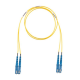 Jumper de Fibra Optica Monomodo 9/125 OS2, SC-SC Duplex, OFNR (Riser), Color Amarillo, 3 Metros (9.84 Pies)